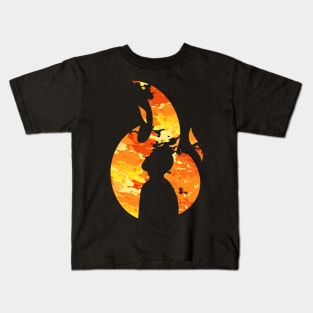 man on fire Kids T-Shirt